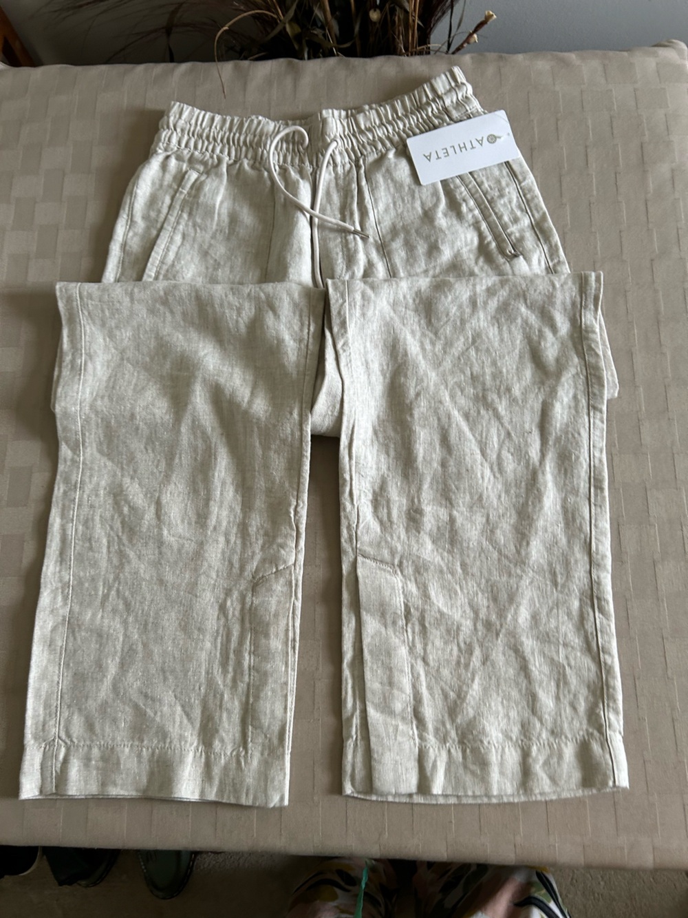 Athleta Retreat Linen Wide Leg Pant - Picture 4 of 15